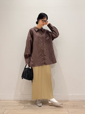 「アイテム（スカート）」を使った、くどうさん（レディース・157cm・30代）の秋コーディネート