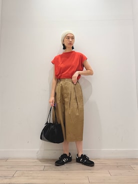 「EKAL（エカル）のアイテム」を使った、くどうさん（レディース・157cm）の夏コーディネート