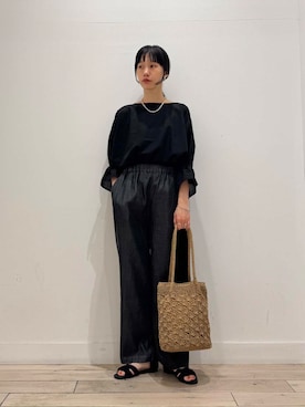 「ペーパーバッグ」｜くどうさん（レディース・157cm）の夏コーディネート