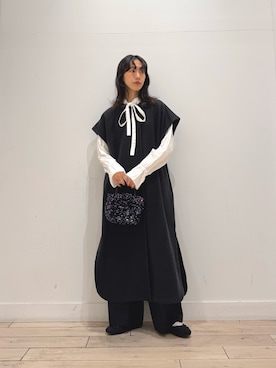 「アイテム（ワンピース/ドレス）」を使った、くどうさん（レディース・157cm・30代）の秋コーディネート