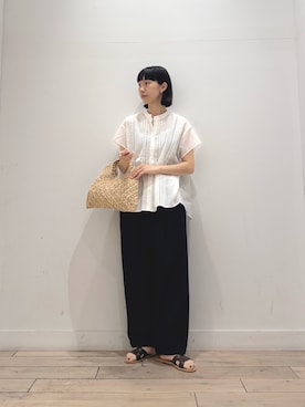 「かぐれ（カグレ）のアイテム」を使った、くどうさん（レディース・157cm）の夏コーディネート