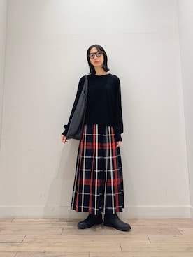 「RODE SKO（ロデスコ）のアイテム」を使った、くどうさん（レディース・157cm）の秋コーディネート
