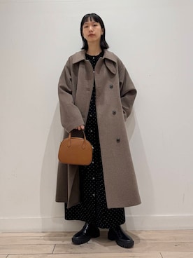 「MARCOBIANCHINI」｜くどうさん（レディース・157cm）の冬コーディネート