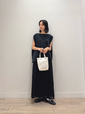 「アイテム（ベスト）」を使った、くどうさん（レディース・157cm）の秋コーディネート