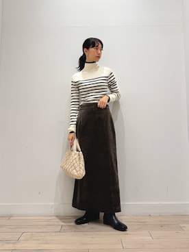 「URBAN RESEARCH（アーバンリサーチ）のアイテム（ニット/セーター）」を使った、くどうさん（レディース・157cm）の秋コーディネート