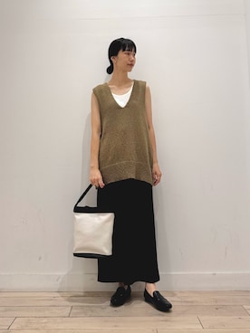 「アイテム（スカート）」を使った、くどうさん（レディース・157cm）の夏コーディネート