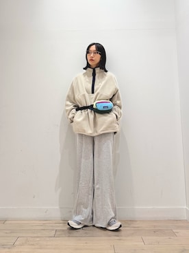 「URBAN RESEARCH DOORS（アーバンリサーチドアーズ）のpatagonia　TERRAVIA MINI HIP PACK(KIDS)（Other goods、イエロー系）」を使った、くどうさん（レディース・157cm）の秋コーディネート