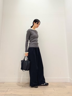 「URBAN RESEARCH Sonny Label（アーバンリサーチサニーレーベル）のアイテム（ニット/セーター）」を使った、くどうさん（レディース・157cm）の秋コーディネート