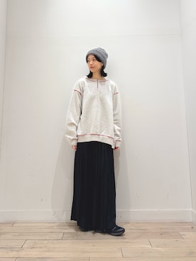「EKAL（エカル）のアイテム」を使った、くどうさん（レディース・157cm）の秋コーディネート