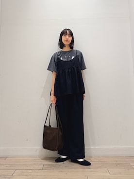 「アイテム（セットアップ）」を使った、くどうさん（レディース・157cm）の夏コーディネート