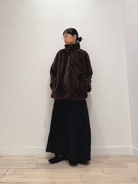 「アイテム（ローファー）」を使った、くどうさん（レディース・157cm・30代）の冬コーディネート