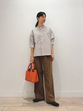 「アイテム（ローファー）」を使った、くどうさん（レディース・157cm・30代）の夏コーディネート