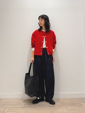 「st2508」｜「アイテム（ローファー）」を使った、くどうさん（レディース・157cm）の秋コーディネート