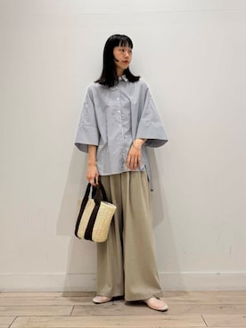 「SMELLY（スメリー）のアイテム」を使った、くどうさん（レディース・157cm）の夏コーディネート