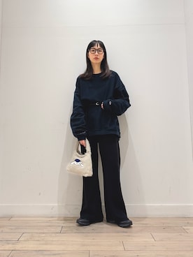 「RODE SKO（ロデスコ）のアイテム」を使った、くどうさん（レディース・157cm）の冬コーディネート