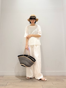 「かぐれ（カグレ）のアイテム」を使った、くどうさん（レディース・157cm）の夏コーディネート