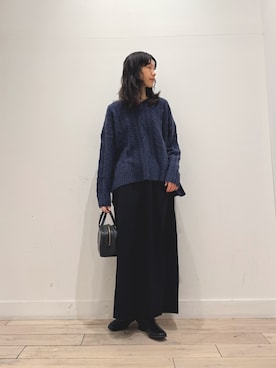 「アイテム（ボストンバッグ）」を使った、くどうさん（レディース・157cm・30代）の秋コーディネート