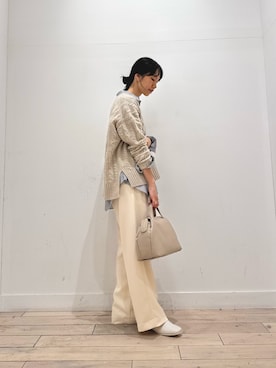 「アイテム（ボストンバッグ）」を使った、くどうさん（レディース・157cm・30代）の秋コーディネート