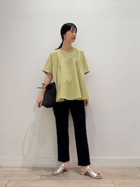 「ペーパーバッグ」｜くどうさん（レディース・157cm）の夏コーディネート