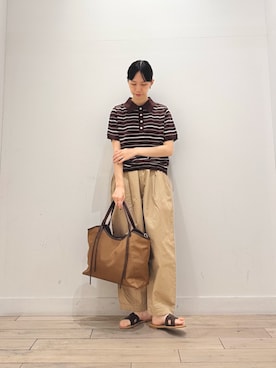 「かぐれ（カグレ）のアイテム（その他パンツ）」を使った、くどうさん（レディース・157cm）の夏コーディネート