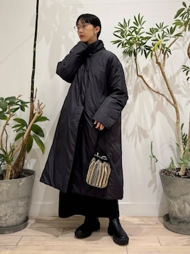 『別注』野尻美穂×NANGA×DOORS　DOWN COAT ブラック NANGA（ナンガ）の「『別注』野尻美穂×NANGA×DOORS DOWN COAT