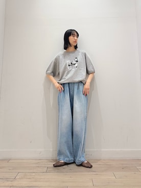「RODE SKO（ロデスコ）のアイテム」を使った、くどうさん（レディース・157cm）の夏コーディネート