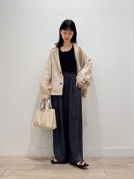 「アイテム（その他アウター）」を使った、くどうさん（レディース・157cm）の夏コーディネート