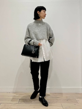 「FORK&SPOON」｜「アイテム（その他シューズ）」を使った、くどうさん（レディース・157cm）の秋コーディネート