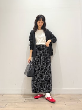 「URBAN RESEARCH DOORS（アーバンリサーチドアーズ）のスクエアトゥリボンミュール（サンダル）」を使った、くどうさん（レディース・157cm）の秋コーディネート