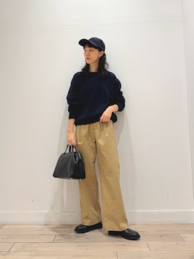 「FORK&SPOON」｜「アイテム（帽子）」を使った、くどうさん（レディース・157cm）の秋コーディネート