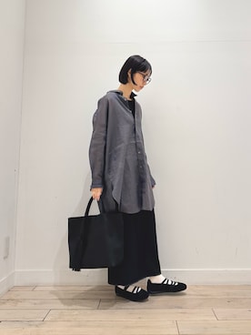 「RODE SKO（ロデスコ）のアイテム（バッグ）」を使った、くどうさん（レディース・157cm）の春コーディネート