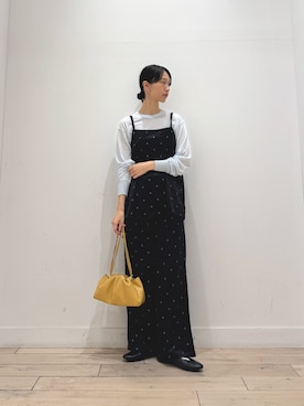 「FORK&SPOON（フォークアンドスプーン）のアイテム（Tシャツ/カットソー）」を使った、くどうさん（レディース・157cm）の秋コーディネート