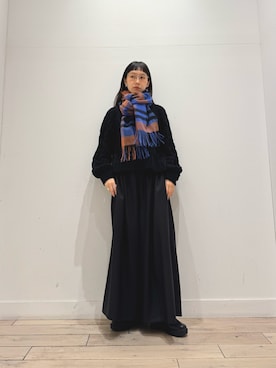 「アイテム（ニット/セーター）」を使った、くどうさん（レディース・157cm・30代）の冬コーディネート