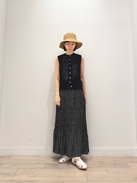 「FORK&SPOON（フォークアンドスプーン）のアイテム」を使った、くどうさん（レディース・157cm）の夏コーディネート