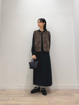 「URBAN RESEARCH DOORS(アーバンリサーチドアーズ)のアイテム(ワンピース/ドレス)」を使った、くどうさん(レディース・157cm)の秋コーディネート