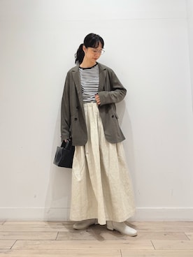 「アイテム（ジャケット/アウター）」を使った、くどうさん（レディース・157cm・30代）の秋コーディネート