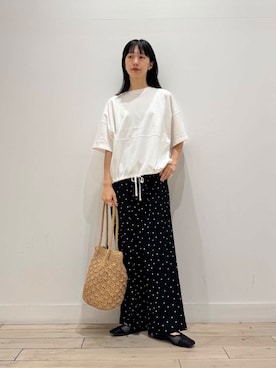 「ペーパーバッグ」｜くどうさん（レディース・157cm）の夏コーディネート