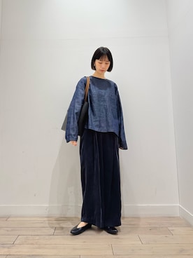 「RODE SKO（ロデスコ）のアイテム（バッグ）」を使った、くどうさん（レディース・157cm）の春コーディネート