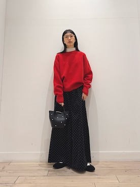 「アイテム（バレエシューズ）」を使った、くどうさん（レディース・157cm・30代）の冬コーディネート