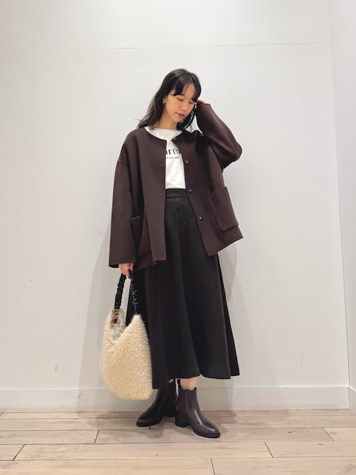 ウールリバーノーカーラミドルコート（その他アウター）｜URBAN