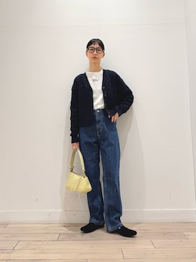 「アイテム（ローファー）」を使った、くどうさん（レディース・157cm・30代）の冬コーディネート