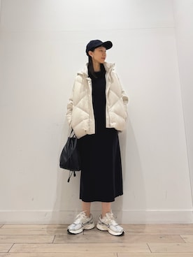 「アイテム（ダウンジャケット/コート）」を使った、くどうさん（レディース・157cm・30代）の冬コーディネート