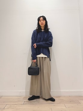 「アイテム（ボストンバッグ）」を使った、くどうさん（レディース・157cm・30代）の秋コーディネート