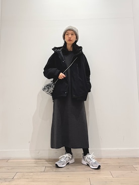 「アイテム（ダウンジャケット/コート）」を使った、くどうさん（レディース・157cm・30代）の秋コーディネート