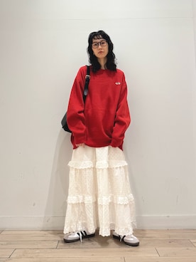「URBAN RESEARCH DOORS（アーバンリサーチドアーズ）のTHE FOX クルーネックスウェット（Tシャツ/カットソー）」を使った、くどうさん（レディース・157cm・30代）の秋コーディネート