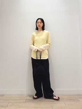 「OOFOS（ウーフォス）のOOFOS　OORIGINAL（サンダル）」を使った、くどうさん（レディース・157cm）の夏コーディネート