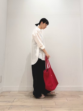 「FORK&SPOON（フォークアンドスプーン）のアイテム」を使った、くどうさん（レディース・157cm）の夏コーディネート