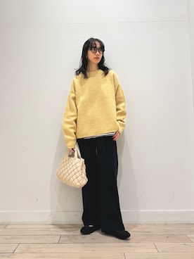 「アイテム（バレエシューズ）」を使った、くどうさん（レディース・157cm）の秋コーディネート