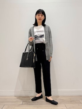 「アイテム（バレエシューズ）」を使った、くどうさん（レディース・157cm）の春コーディネート