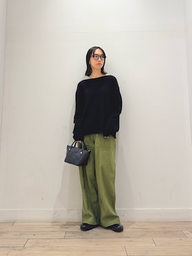 「URBAN RESEARCH DOORS（アーバンリサーチドアーズ）の『別注』REMME×DOORS　CLOG SHOES（Other Shoes、ブラック系）」を使った、くどうさん（レディース・157cm）の秋コーディネート